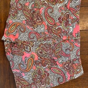 H&M Coral Pink Paisley Shorts